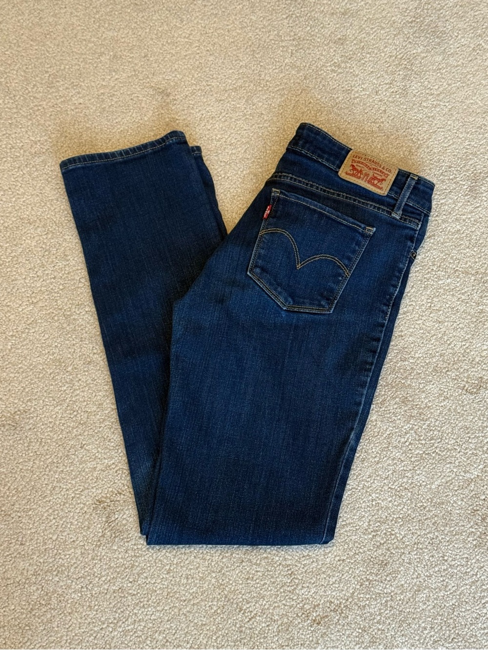 Levi's 712 Slim Low Rise Straight Leg Jeans Women's 28 Denim Stretch 28 x 32